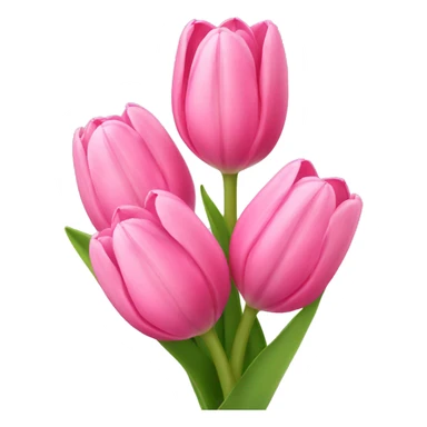 pink tulip bouquet  sticker