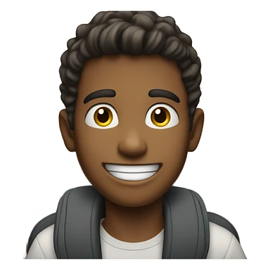 smiling boy in car interior sticker