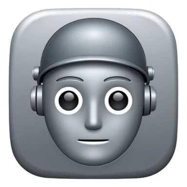 app icon for AI agent super minimastic sticker