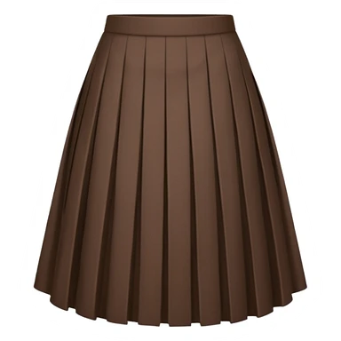Dark brown plaid skirt  sticker