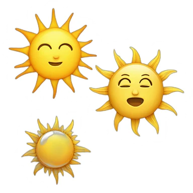 clock sun moon sticker