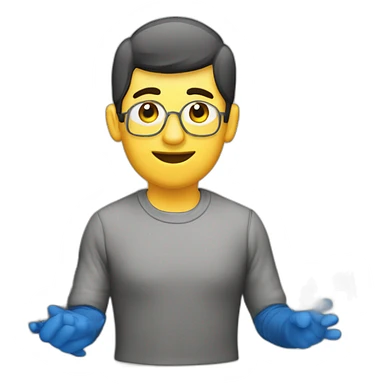 Técnico de color piel trigueño de PC con una netbook sticker