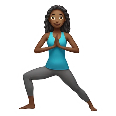 the upper body of a yoga woman sticker