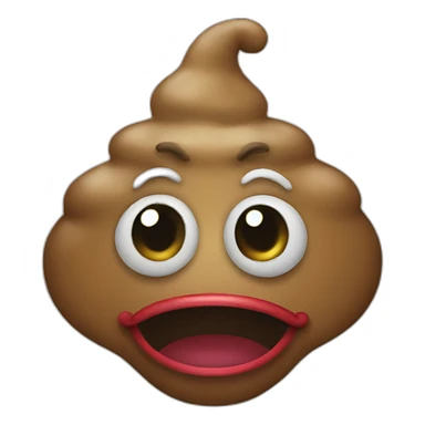 Poop clown sticker