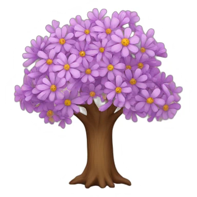 Tree with flowers  sticker