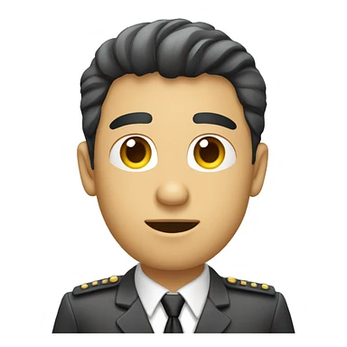 joven oficinista sentado mirando pc sticker