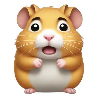 The angriest hamster  sticker