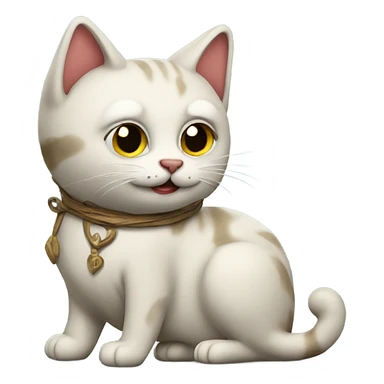 medieval cat with scroll sticker