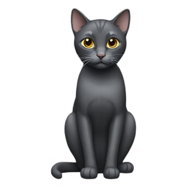 dark-gray-cat sticker