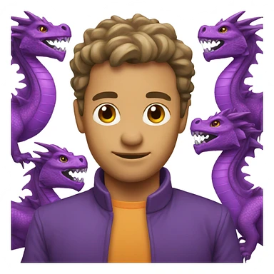purple dragon teambuilding sticker