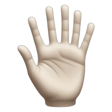 a white hand to indicate to scroll down sticker