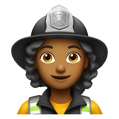 Woman firefighter sticker