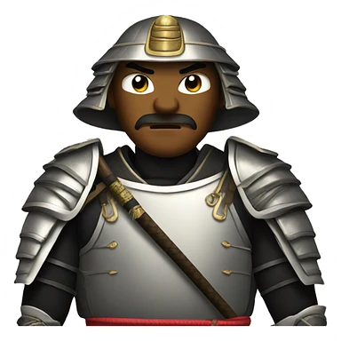 Samurai in full armor  sticker