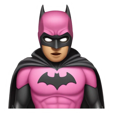 Pink batman sticker
