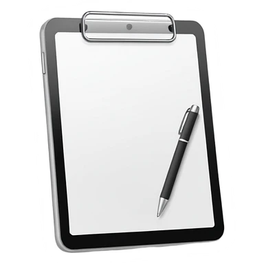 digital notepad with no clip sticker