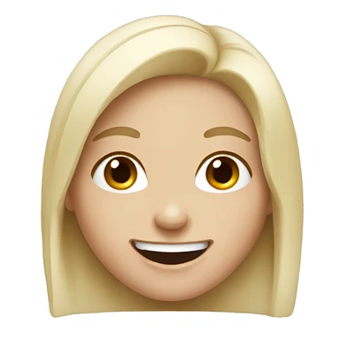 Giggling white girl sticker