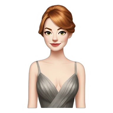 Emma Stone In an evening dress sticker