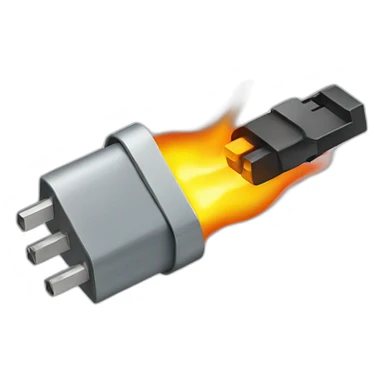 connector-on-fire sticker