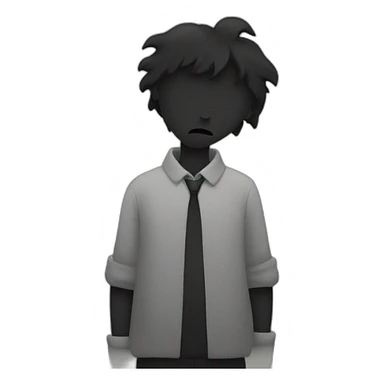 a black broken heart sticker