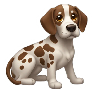 Brown Dalmatiner nearby dalmatiner sticker