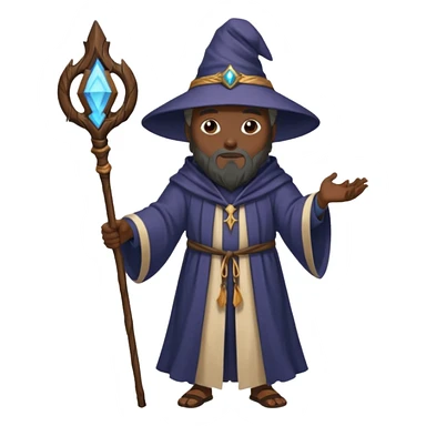 Black wizard sticker