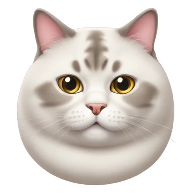 obese cat sticker
