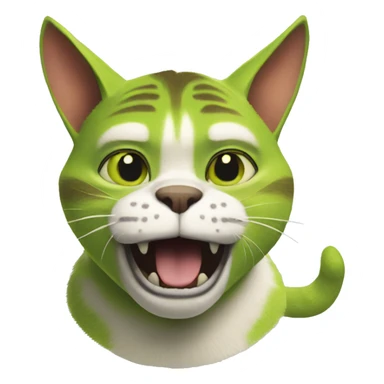 shrek cat sticker