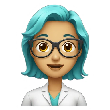 Chemistry girl sticker