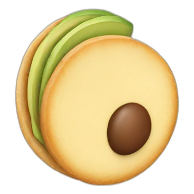 Arepa with avocado sticker