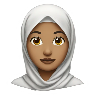 hijab with earrings sticker