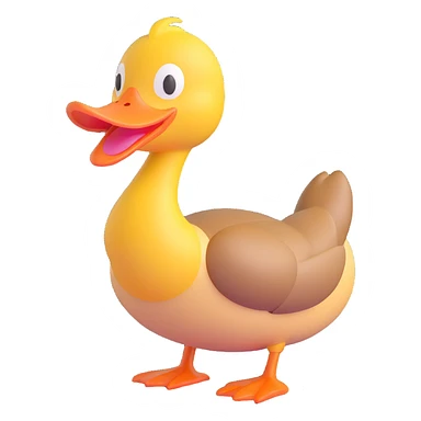 laughing duck sticker
