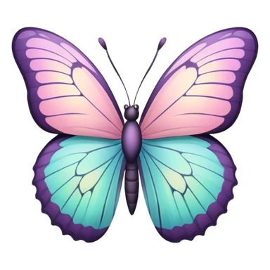 Pastel butterfly  sticker