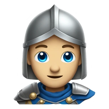 Knight with blue eyes sticker