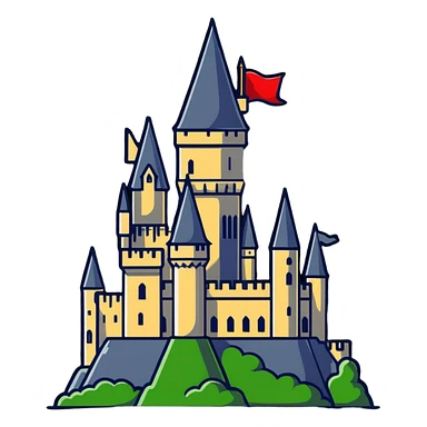Hogwarts castle sticker