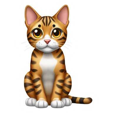 bengal cat sitting  sticker