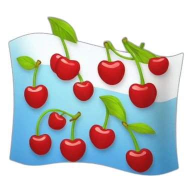 cherry flag of ukraine sticker