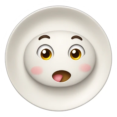 puzzled cute plate sticker