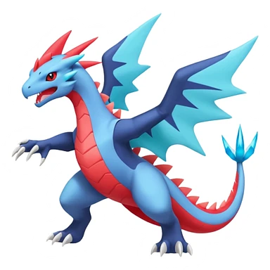 Inteleon-Amaura-Salamence-Zekrom-Pokémon-fusion (full body) sticker