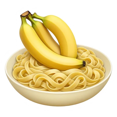 banana in noodle sticker