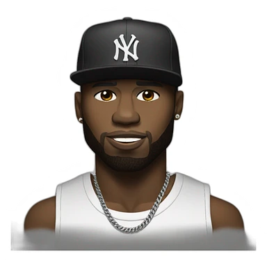 rapper 50 CENT sticker