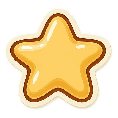 star carved from ivory sticker