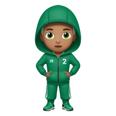 player 222 from squid game make it look realistic  sticker