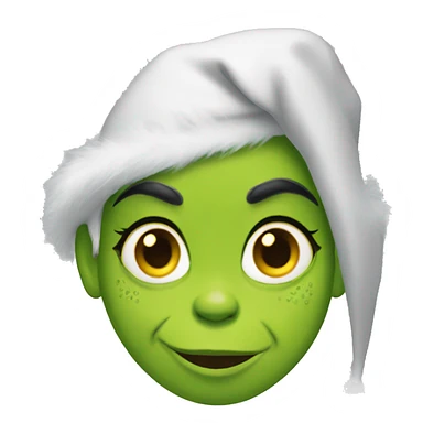 Female full size grinch sticker