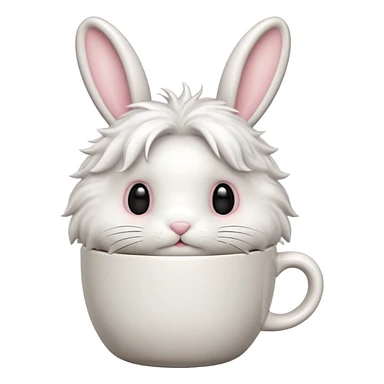 Make bunny coffee cup sticker