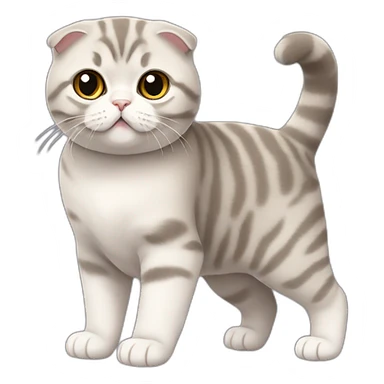 Scottish Fold Cat Full Body sticker
