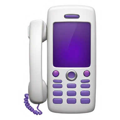 phone purple sticker