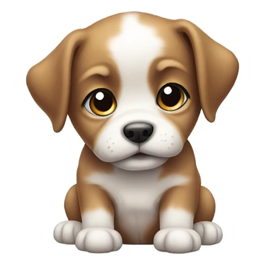 little cute puppy sticker