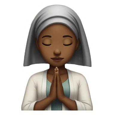 Black girl praying  sticker