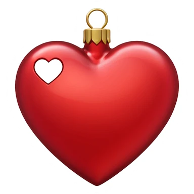 Christmas heart sticker