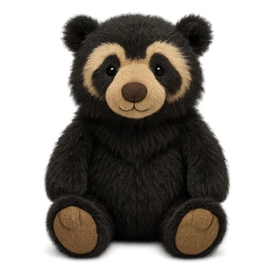jellycat stuffed plush andean spectacled bear sticker